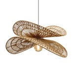 Fitzroy Double Woven Rattan Pendant Light