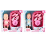 Drink & Wet Baby Doll With Bath Set 8 Piece Type May Vary