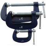 Tork Craft Clamp G 3PC 25 50 & 75 Mm Set 1 2 & 3" Kit