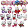 Hello Kitty Foil Balloons Set - Character Party Decorations Durable Plastic Multi-pack For Birthday Celebrations No Power Needed Suitable For Teens & Up 1 Set