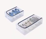 2 Piece Under Bed Shoe Storage Box With Clear Cover