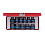 Socket Set 11PC 1 2" Impact Standard 10-21MM 6PT