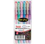 Hybrid Metallic Gel Grip 0.8MM Pens – Wallet Of 6 – K118M-6