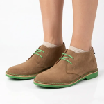 Leather Heritage Lowveld- Green Sole tan Grain Suede - 9