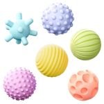 Sensory Balls For Kids Soft & Textured Massage Balls Set - 6 Pack