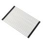 18-PIPE Roll-up Dish Rack Space Saver Stainless Steel Drainer