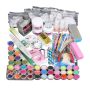 Nail Professional Acrylic Powder Set With Uv Lamp