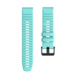 For Garmin Fenix 6 22MM Smart Watch Quick Release Silicon Watch Band Lake Blue