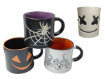 Arole- Halloween Coffee Mug Set/ Marshmellow Mask