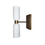 Atomic Metal Wall Light White Gold