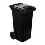 Refuse Wheely Bin Non Sabs Recycled Black 80 L