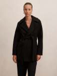 Sabrina Short Wrap Coat - 16 Black