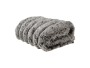 Furrow Faux Fur Throw Wolf
