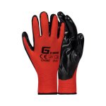 Pioneer Nitrile Coated Palm Flexo Grip Gloves Red G021