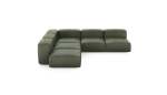 Five Module Corner Sofa - Leather - Olive - 283CM X 283CM