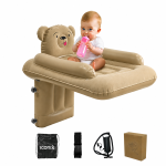 Inflatable Baby Mattress For Car And Airplane Travel With Safety Strap