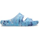 Crocs Unisex Classic Marbled Sandals Blue Calcite multi Men's 5 Women's 7 Medium