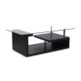 Coffee Tables - Tempered Glass Top - Black Base