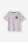 Regular Fit Stripe Nautical Tee - 10 White
