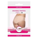 Bye Bra - Invisible Hipster Nude & Black 2-PACK XL