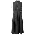 Pleated Dress -washed Black
