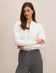 Hanna Zip Knit Jacket - XL Porcelain