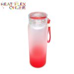 Sublimation Red Frosted Glass Bottle – 500ML