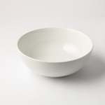 - Embossed Lines Salad Bowl 25CM Choose From 5 Colours - Cream White