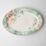 Jenna Clifford - Green Floral Oval Platter