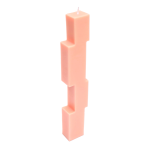 Stacked Candle Cinnamon Pear Scented - Peach