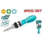 Totai Total Screwdriver Set 8PC Ratchet