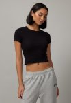 Ruby Rib Baby Tee - Black