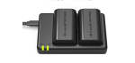Fb Dual USB Charger For Canon LC-E8