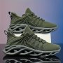 2024 Men's Breathable Running Shoes - Casual Solid Color All-Season Lace-Up Sneakers For Fitness & Training