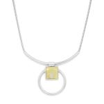 Statement Necklace With Acrylic Marble Design