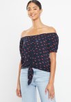 Off Shoulder Blouse - Navy