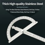 Industrial & Scientific Supplies Math Supplies Ruler Angle Meter Measure Protractor Ruler Metal Finder 180 Degree Guage Goniomet