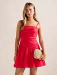 Solene Cotton MINI Dress - 18 Raspberry