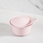 Stoneware MINI Oven Dish With Cap Lid - Pink
