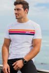 The Triple Strike Crew-neck Tee - M