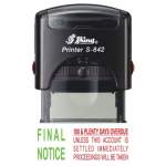 Shiny S-842 Stock Stamp 38X14MM Final Notice