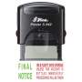 Shiny S-842 Stock Stamp 38X14MM Final Notice