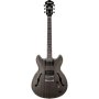 Ibanez AS53-TKF Semi-hollow Body Electric Guitar : Transparent Black Flat