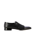 Two-tone Leather Slip On -black Combi