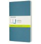 Moleskine Set Of 3 Large Plain Cahier Journals - Brisk Blue Paperback