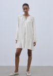 Tie-detail Dress - White