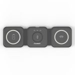 Choetech Foldable 3-IN-1 Magnetic Wireless Travel Charger T588-F 15W Black - Braintree Shop