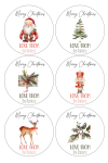 Personalised Christmas Gift Stickers - Christmas Cheer - Afrikaans