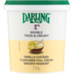 Thick & Creamy Vanilla Custard Flavoured Full Cream Smooth Yoghurt 1KG