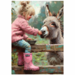Tear Resistant Deco Print Daisy And Donkey